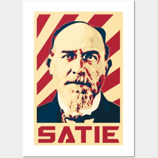 Eric Satie Retro Propaganda Posters and Art